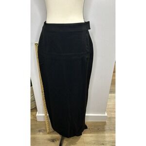 Vintage Exclusively Tailored By Wolfgang Kaiser Black Color Skirt‎ Size 8